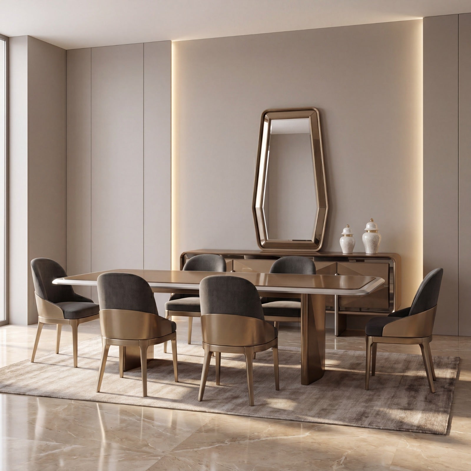 Monaco Dining Room (SK) by Netline Interiors