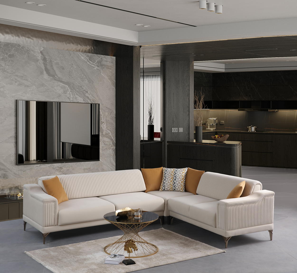 Pedro Corner Sofa by Netline Interiors