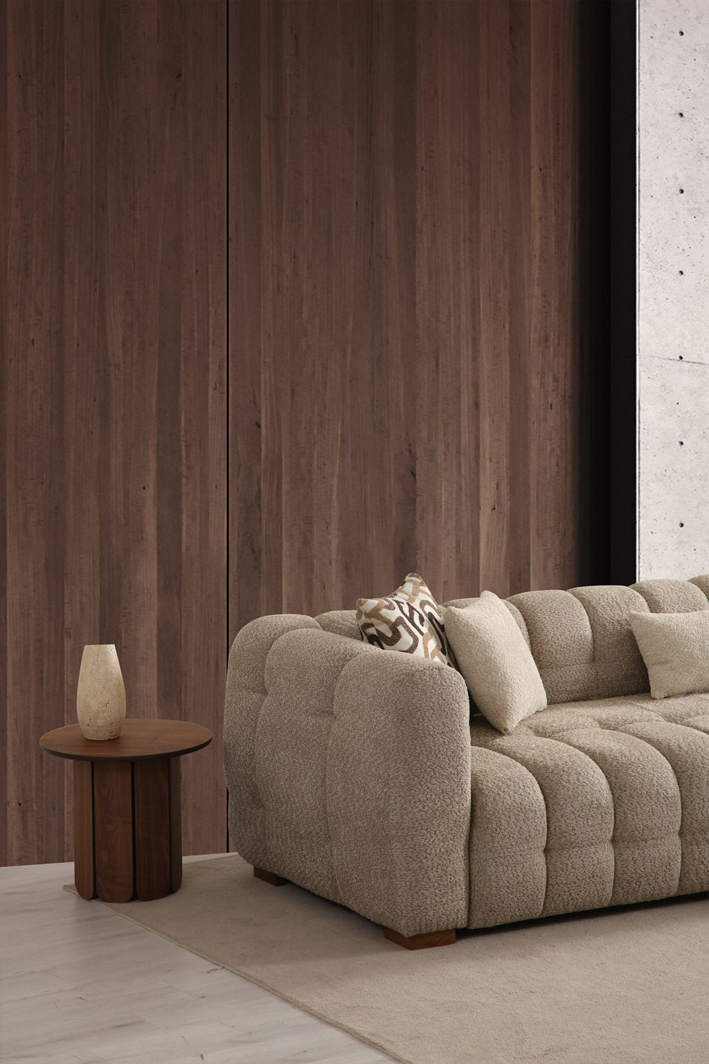 Estanze L-Shape Corner Sofa (SG) by Netline Interiors