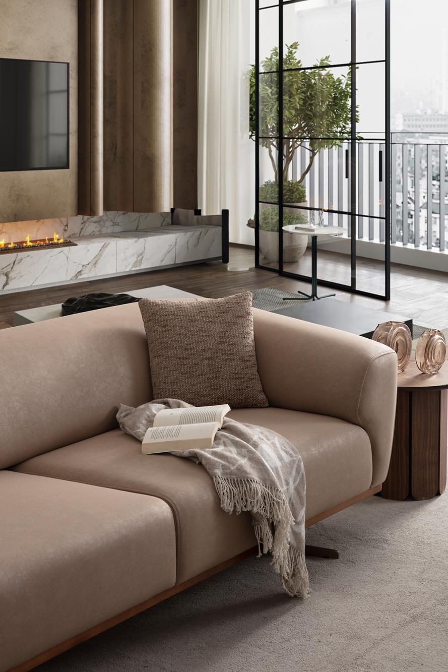 Vanilya 3 Seater Sofa by Netline Interiors