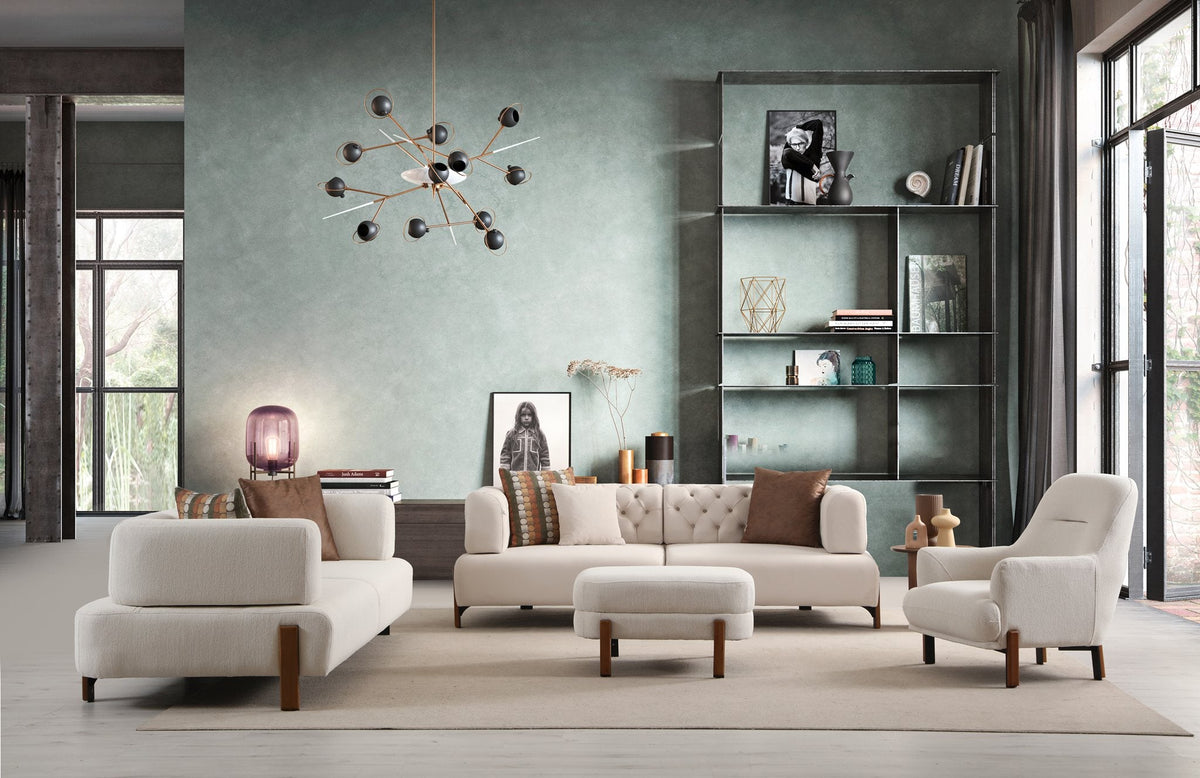 Cratos Wood Sofa Bed Set by Netline Interiors