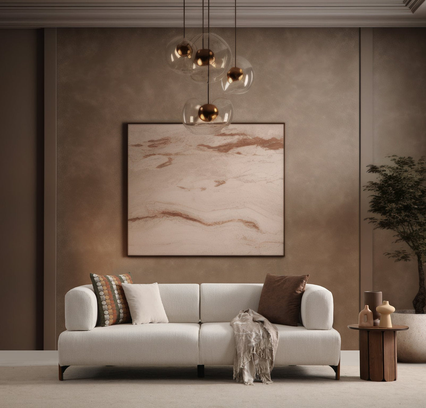 Cratos Wood Sofa Bed Set by Netline Interiors