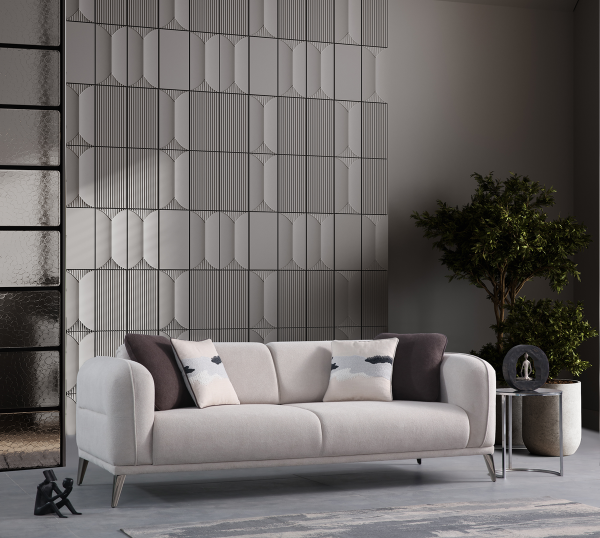Stella 3-Seater Sofa (K) by Netline Interiors