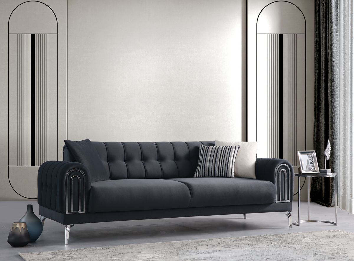 Navy 2-Seater Sofa by Netline Interiors
