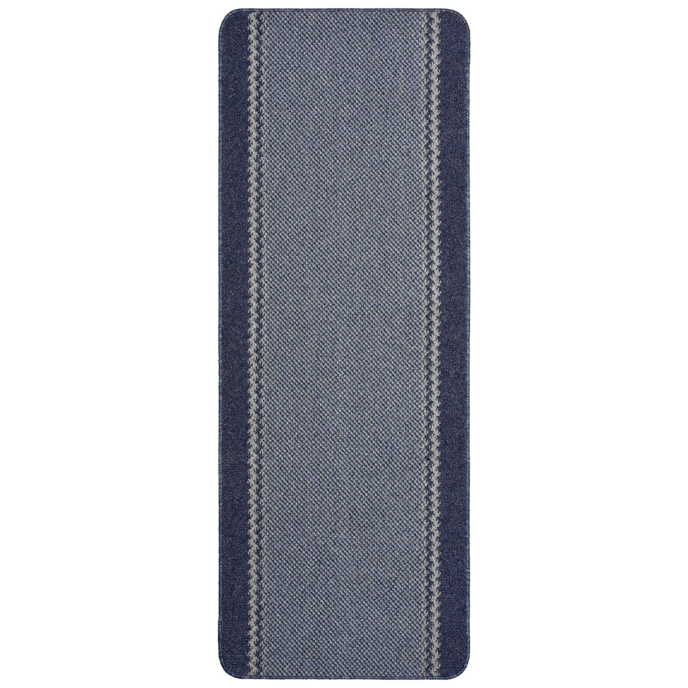 Washable Bordered Blue Rug – 116Blu