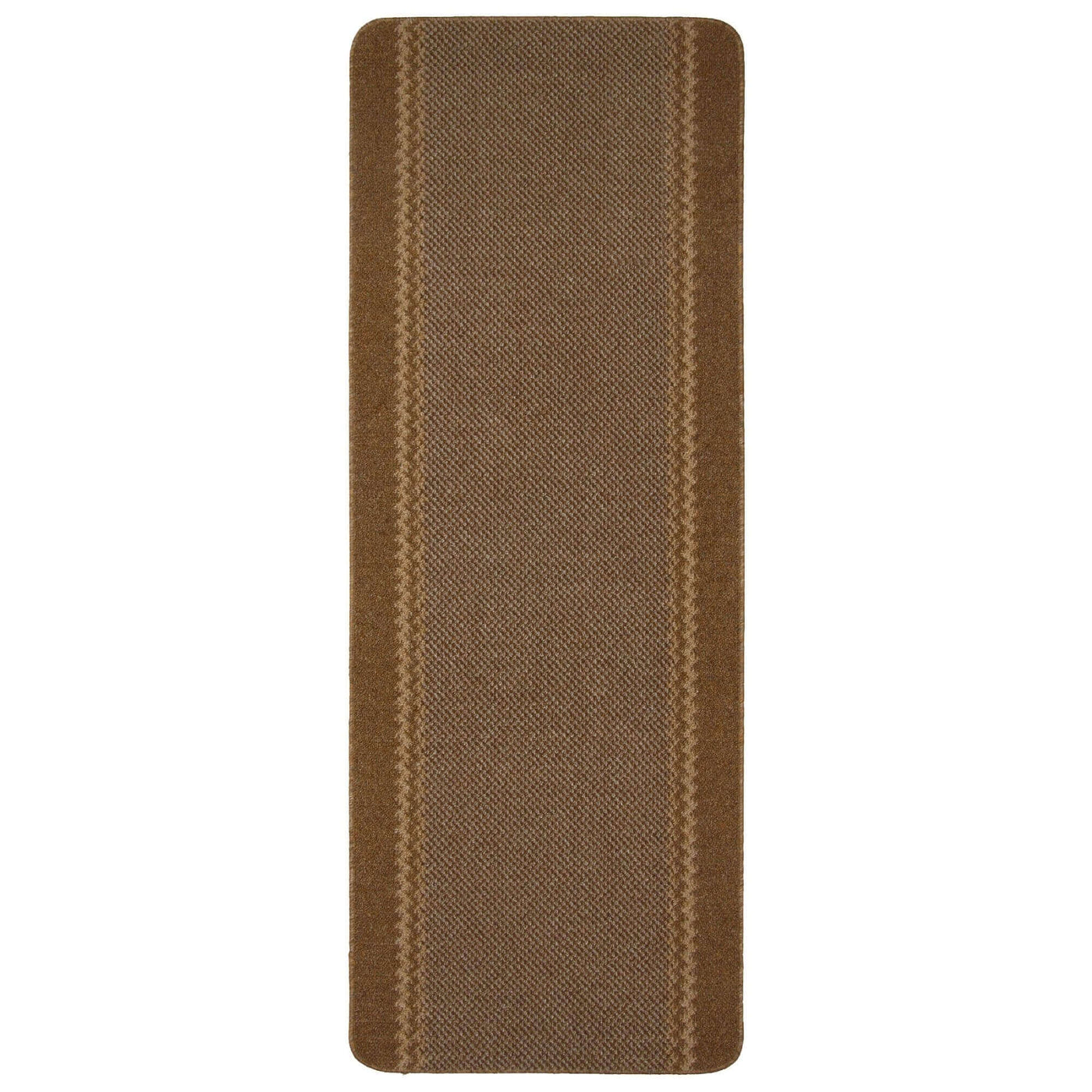 Washable Bordered Brown Rug – 116Br