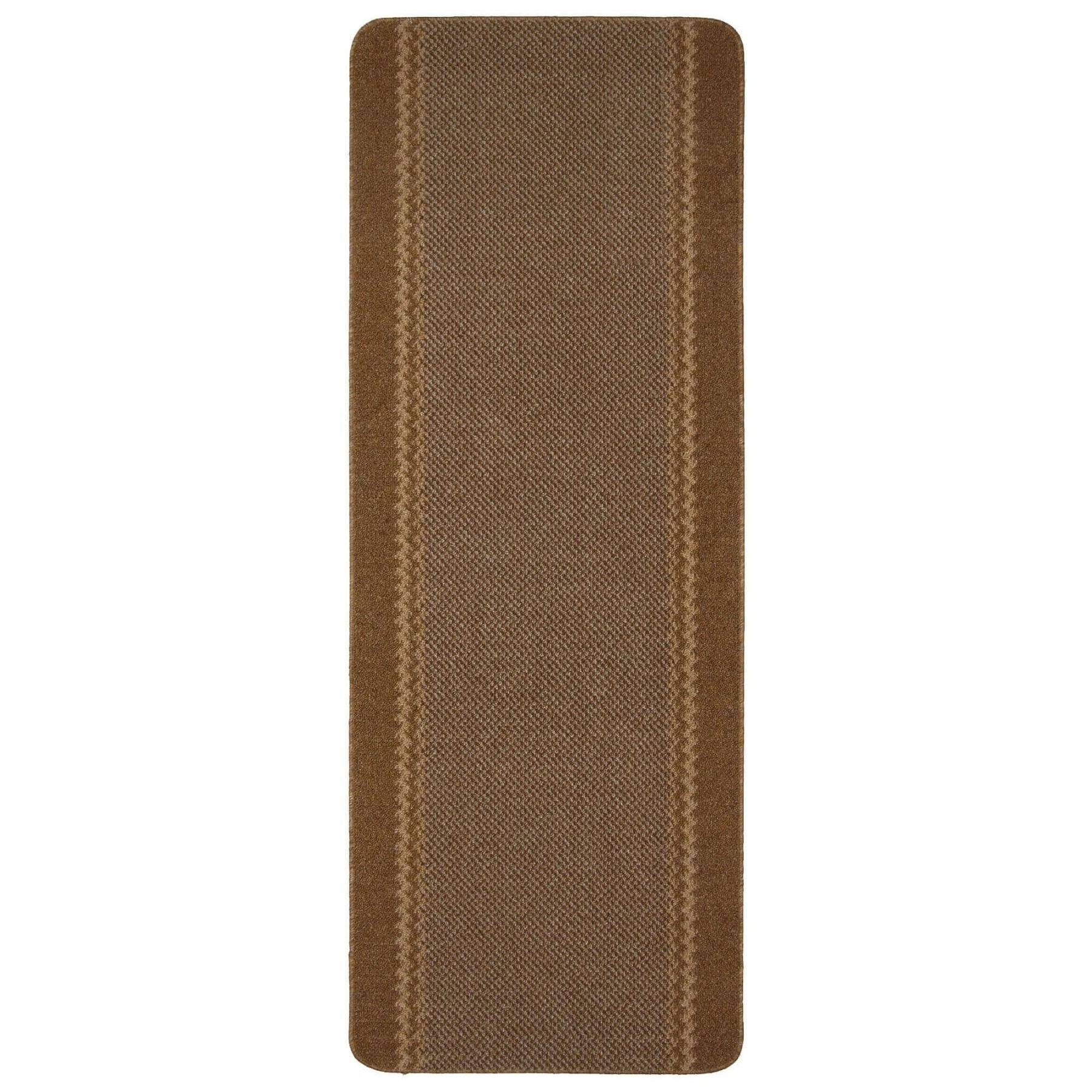 Washable Bordered Brown Rug – 116Br