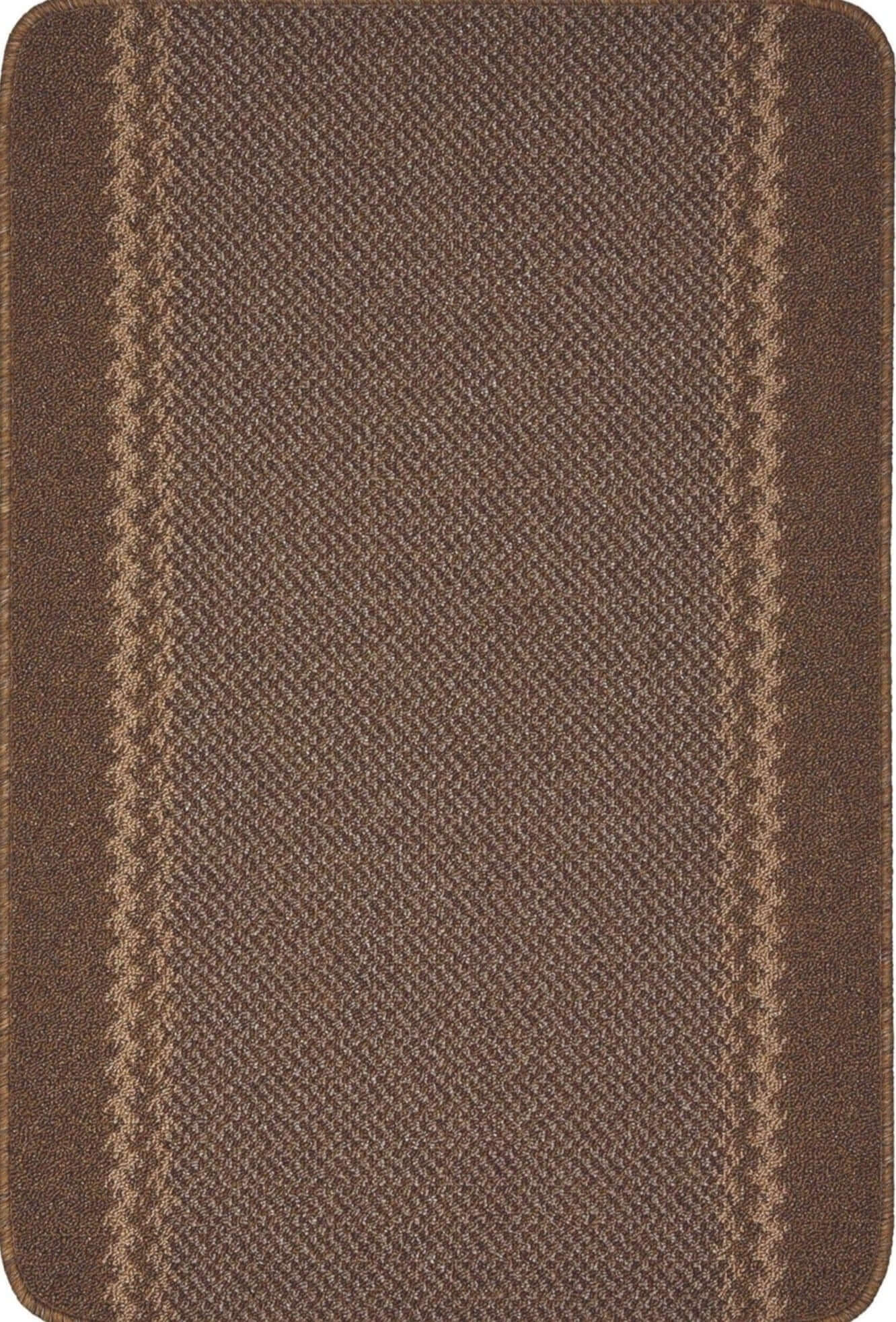 Washable Bordered Brown Rug – 116Br