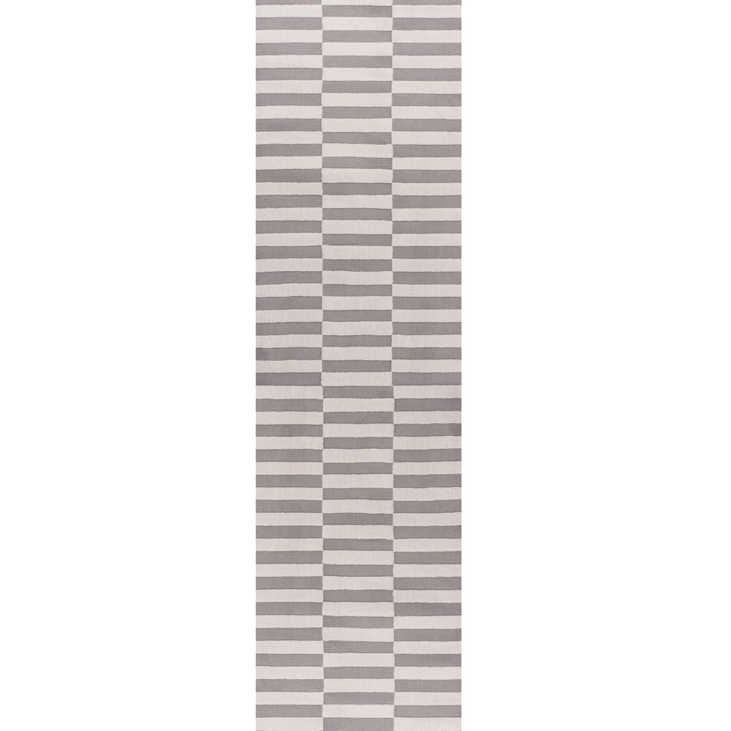 Loft Striped Grey Rug
