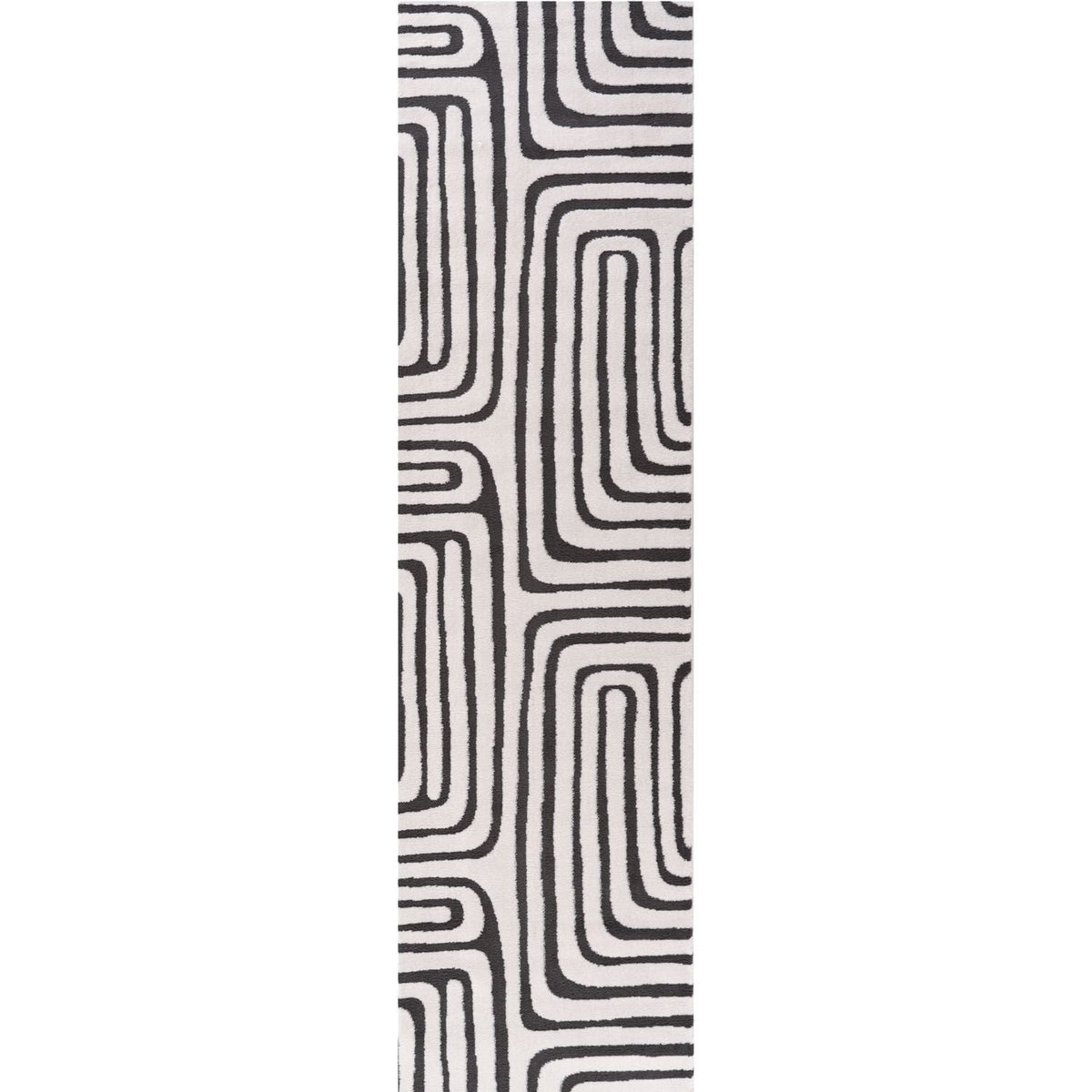 Loft Geometric Dark Grey Rug