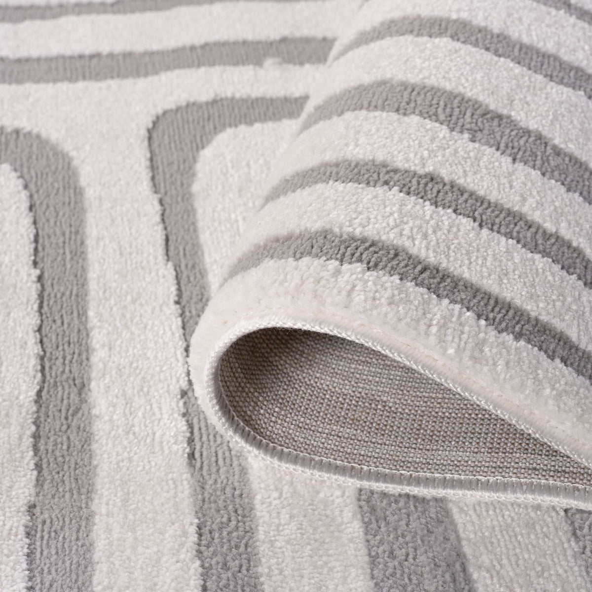 Loft Geometric Grey Rug