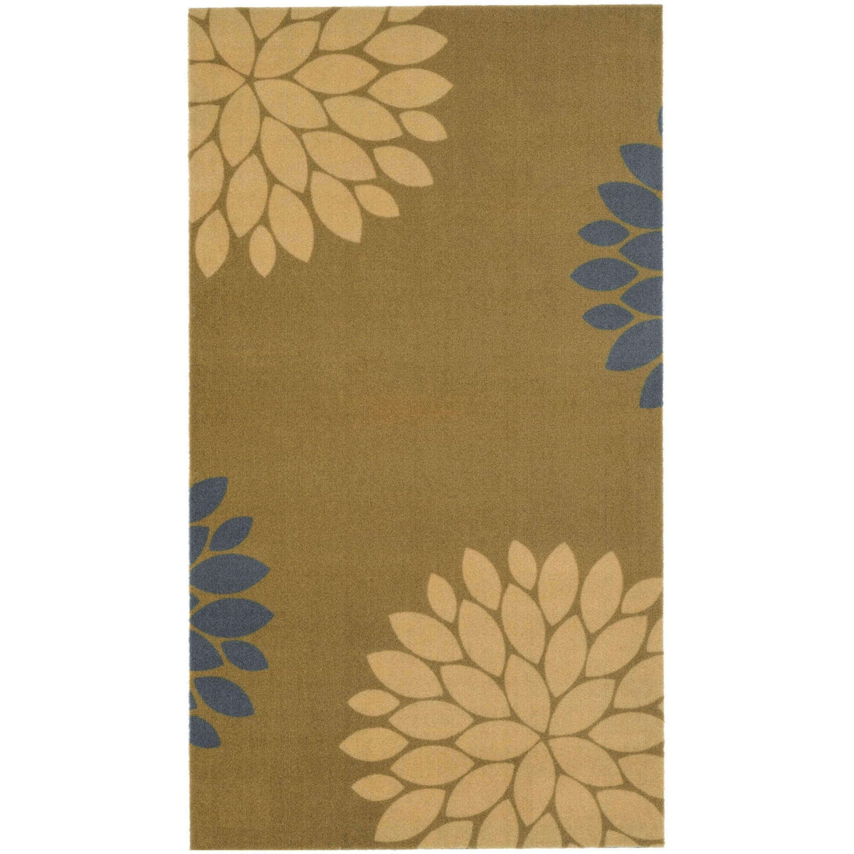 Recycled Washable Floral Mat – 130