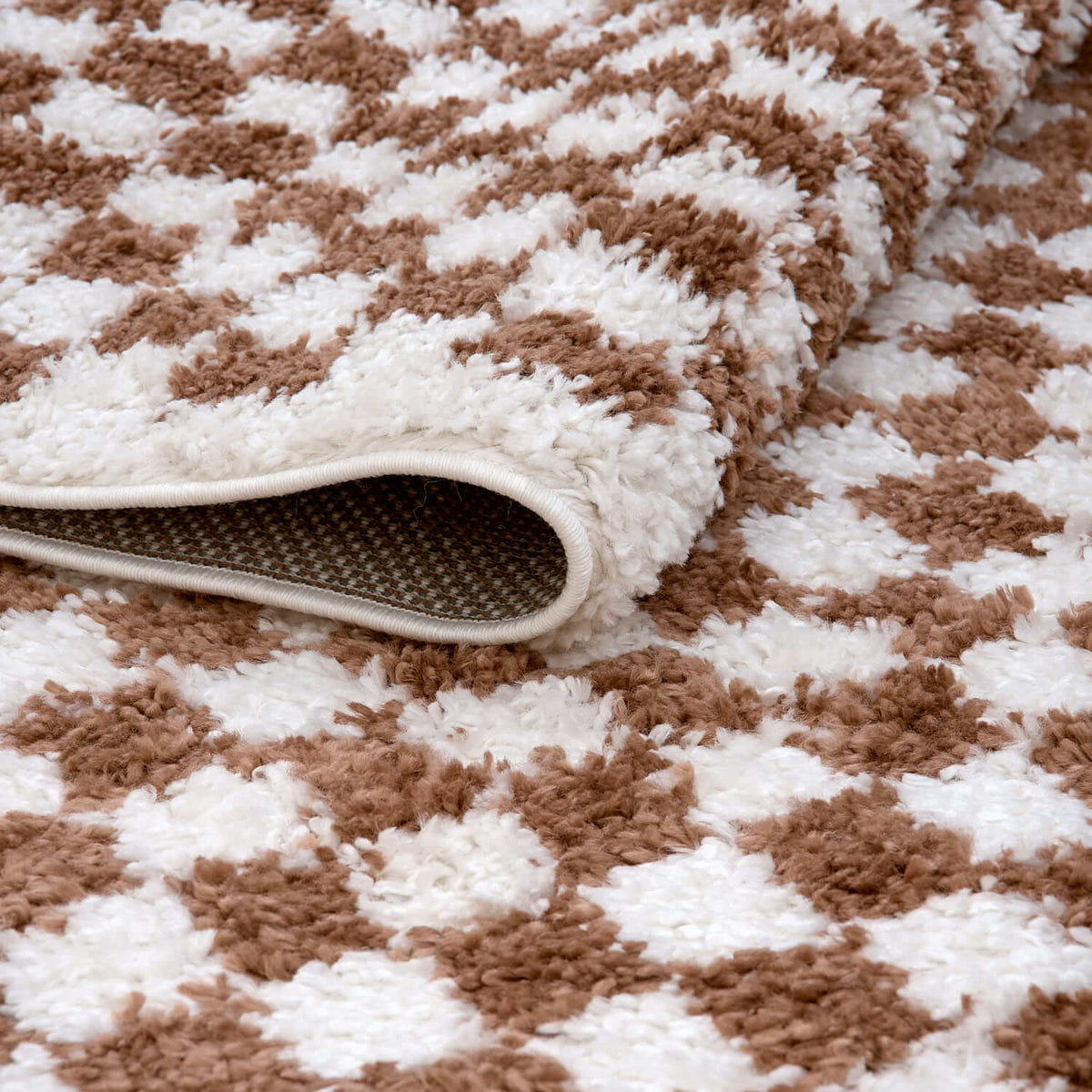 Moodi Shaggy Terra Pixelate Rug