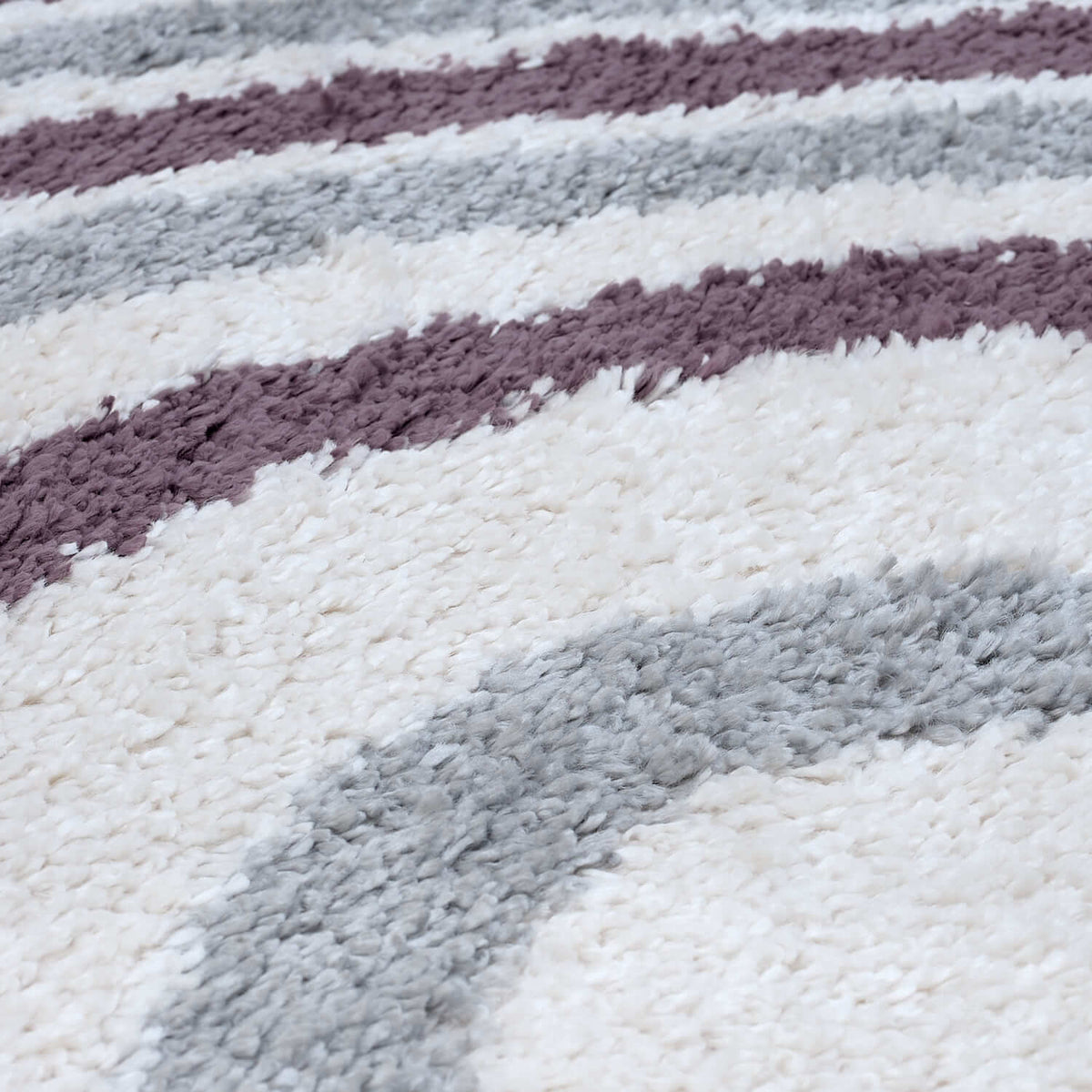Moodi Shaggy Grey/Purple Smokeberry Rug