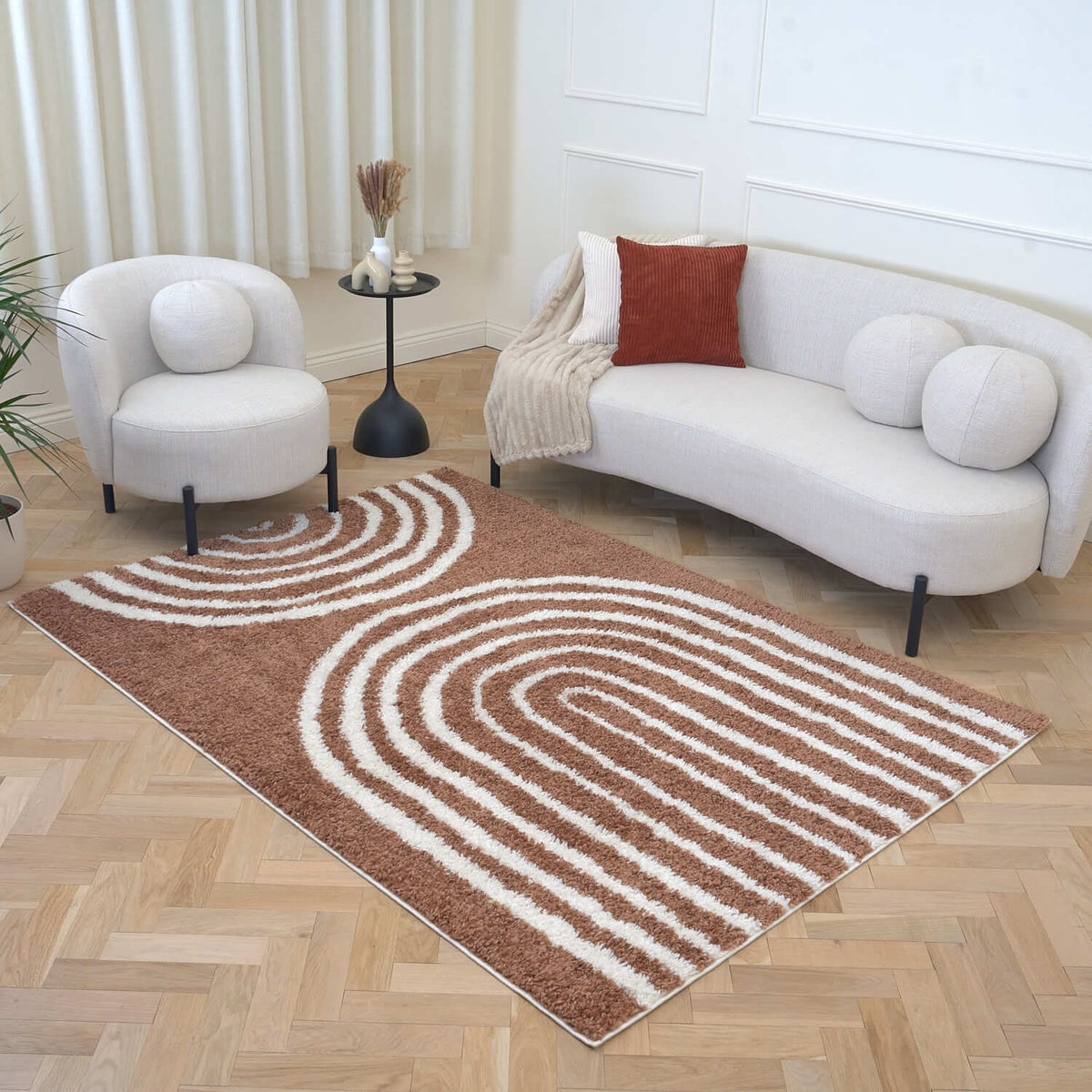Moodi Shaggy Terra Tawny Rug