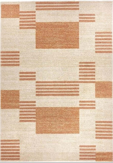 Nomad Rug Abstract Design shown in an illustrative room