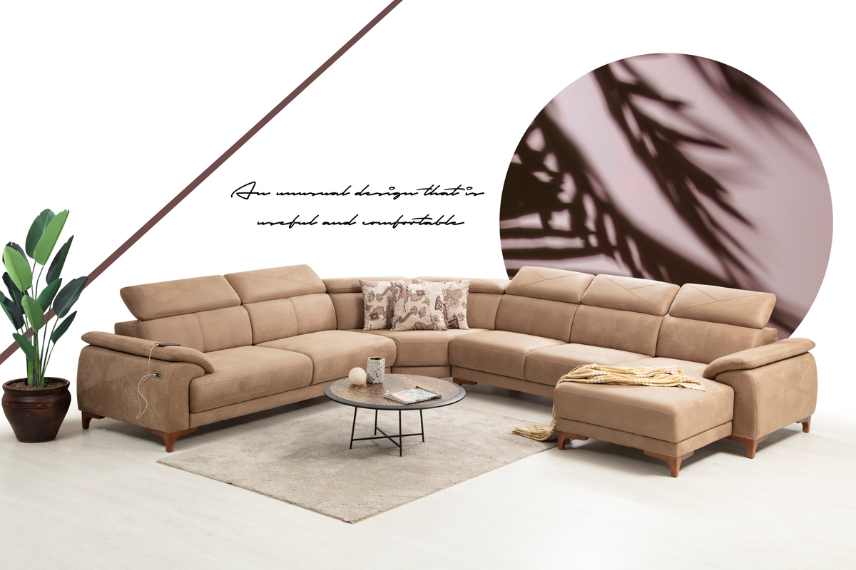 Oscar U Corner Sofa by Netline Interiors