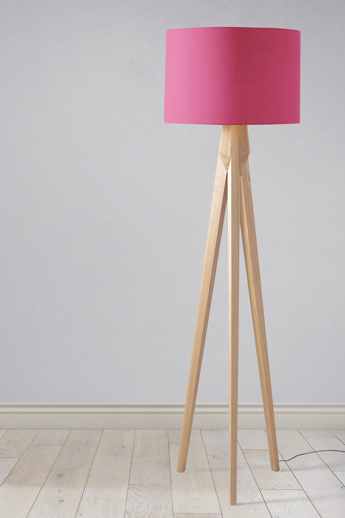 Plain Cerise Pink Lampshade – Ceiling & Table Compatible