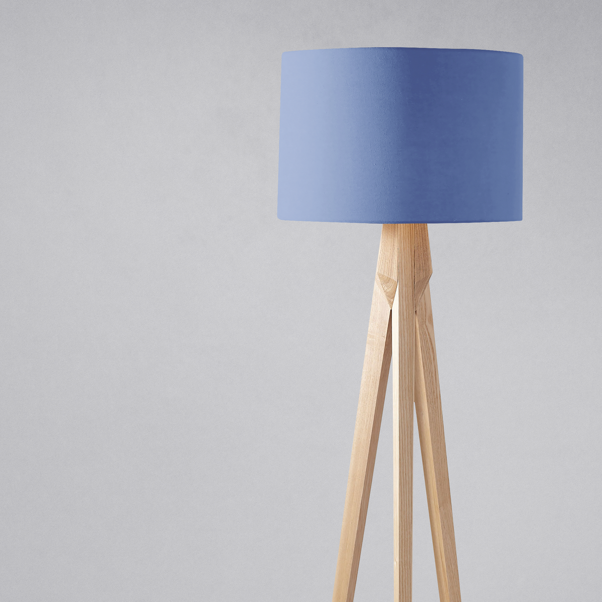Plain Cornflower Blue Lampshade – Ceiling & Table Compatible