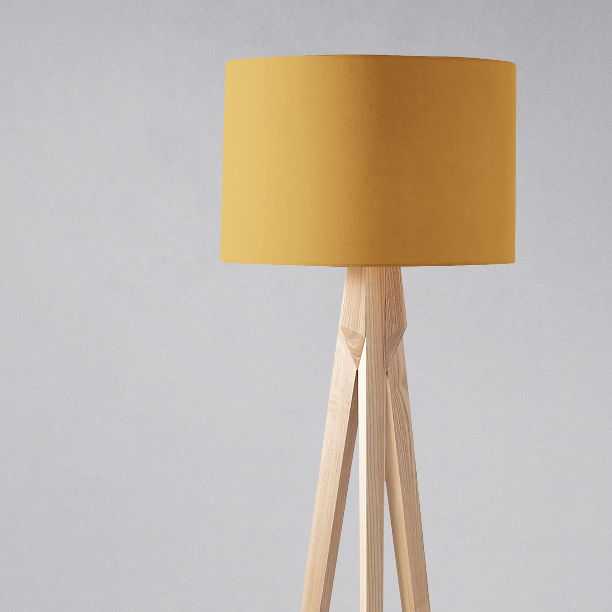 Plain Mustard Lampshade – Ceiling & Table Compatible