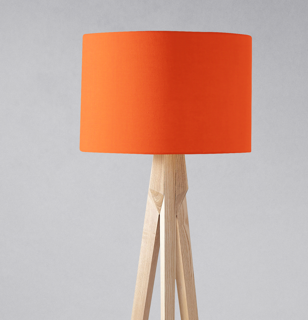 Plain Orange Lampshade – Ceiling & Table Compatible