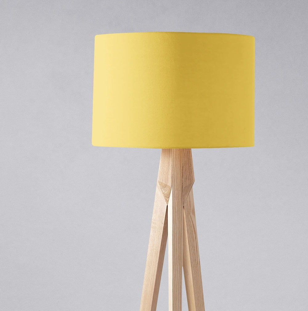 Plain Pale Yellow Lampshade – Ceiling & Table Compatible
