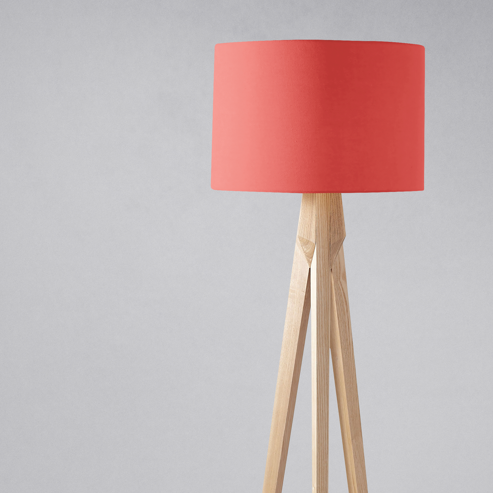 Plain Salmon Pink Lampshade – Ceiling & Table Compatible