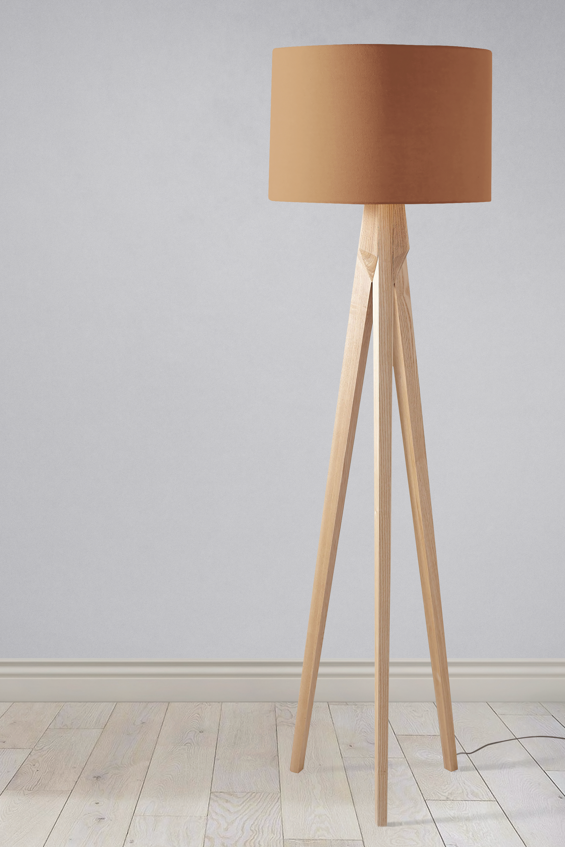 Plain Toffee Lampshade – Ceiling & Table Compatible