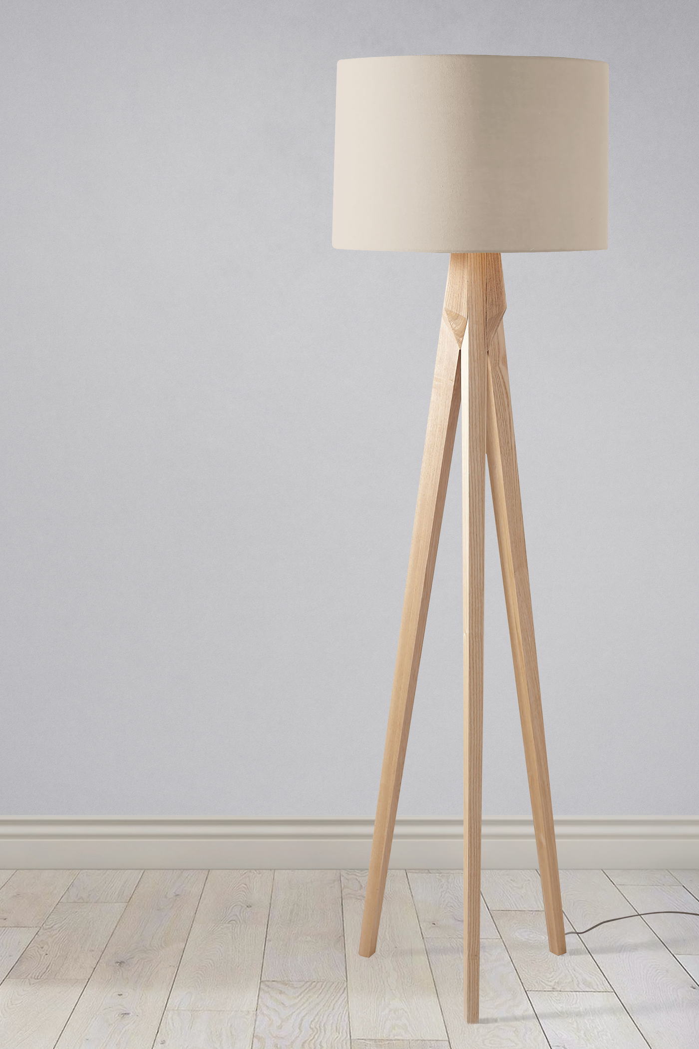 Plain Warm Sand Lampshade – Ceiling & Table Compatible