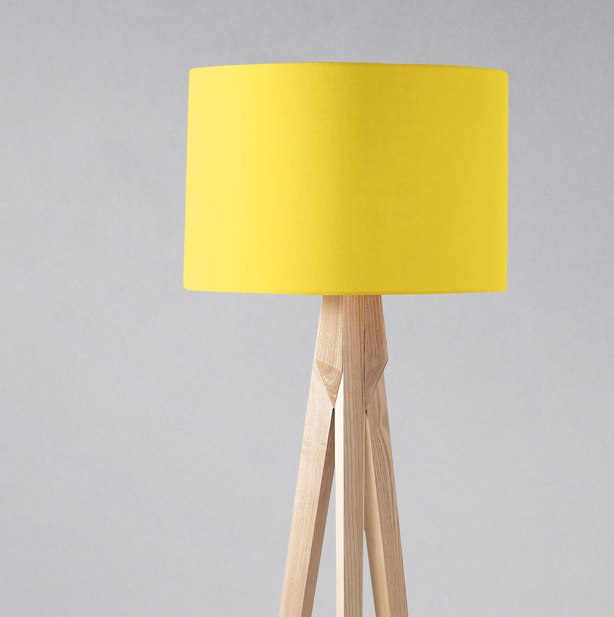 Plain Yellow Lampshade – Ceiling & Table Compatible