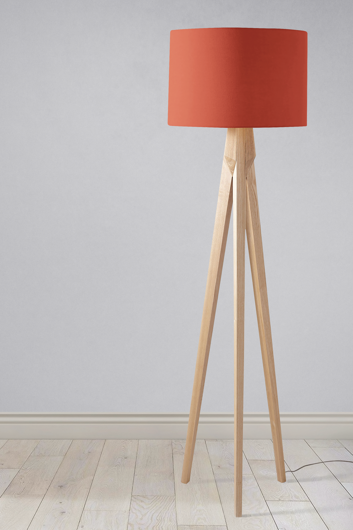 Plain Rust Lampshade – Ceiling & Table Compatible