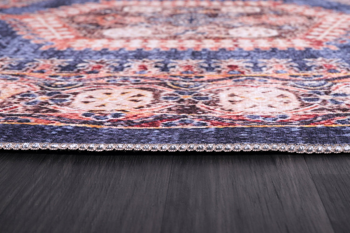 RW2169 washable chenille rug texture and pattern detail