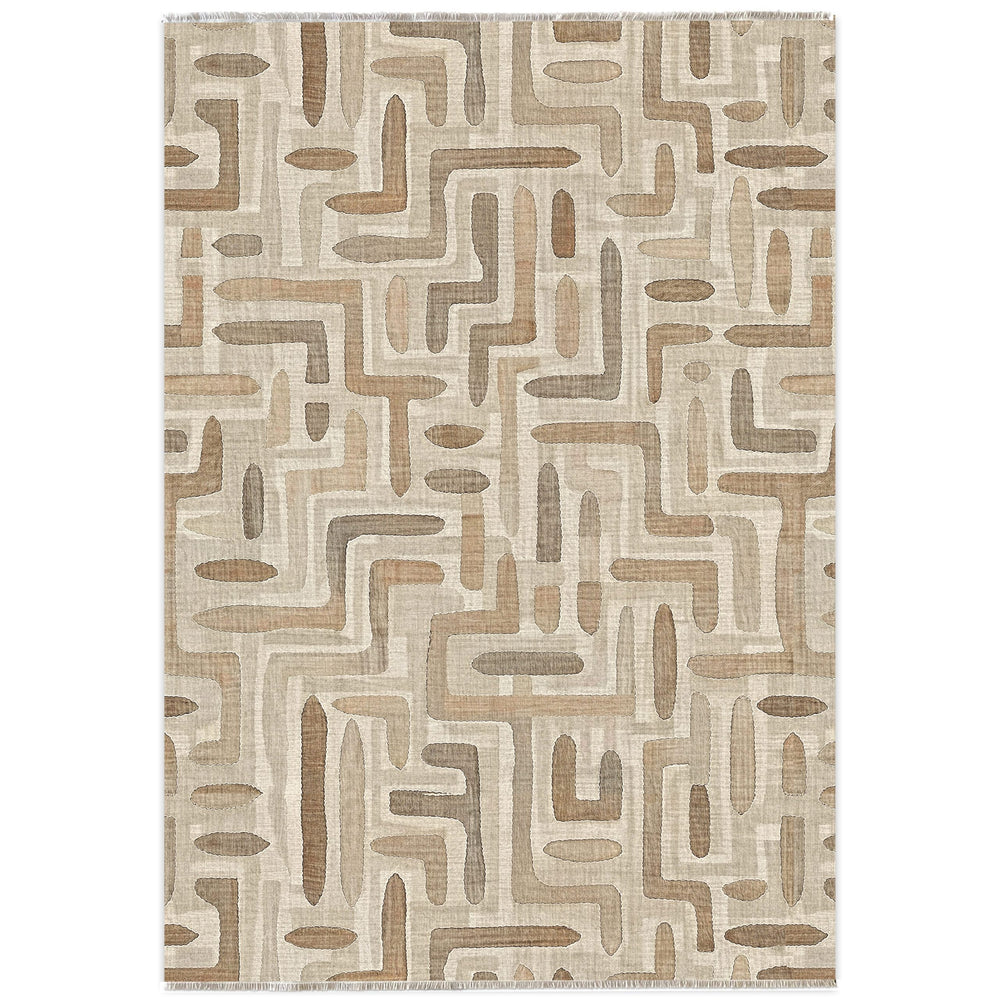 RW7004 washable chenille area rug viewed from above