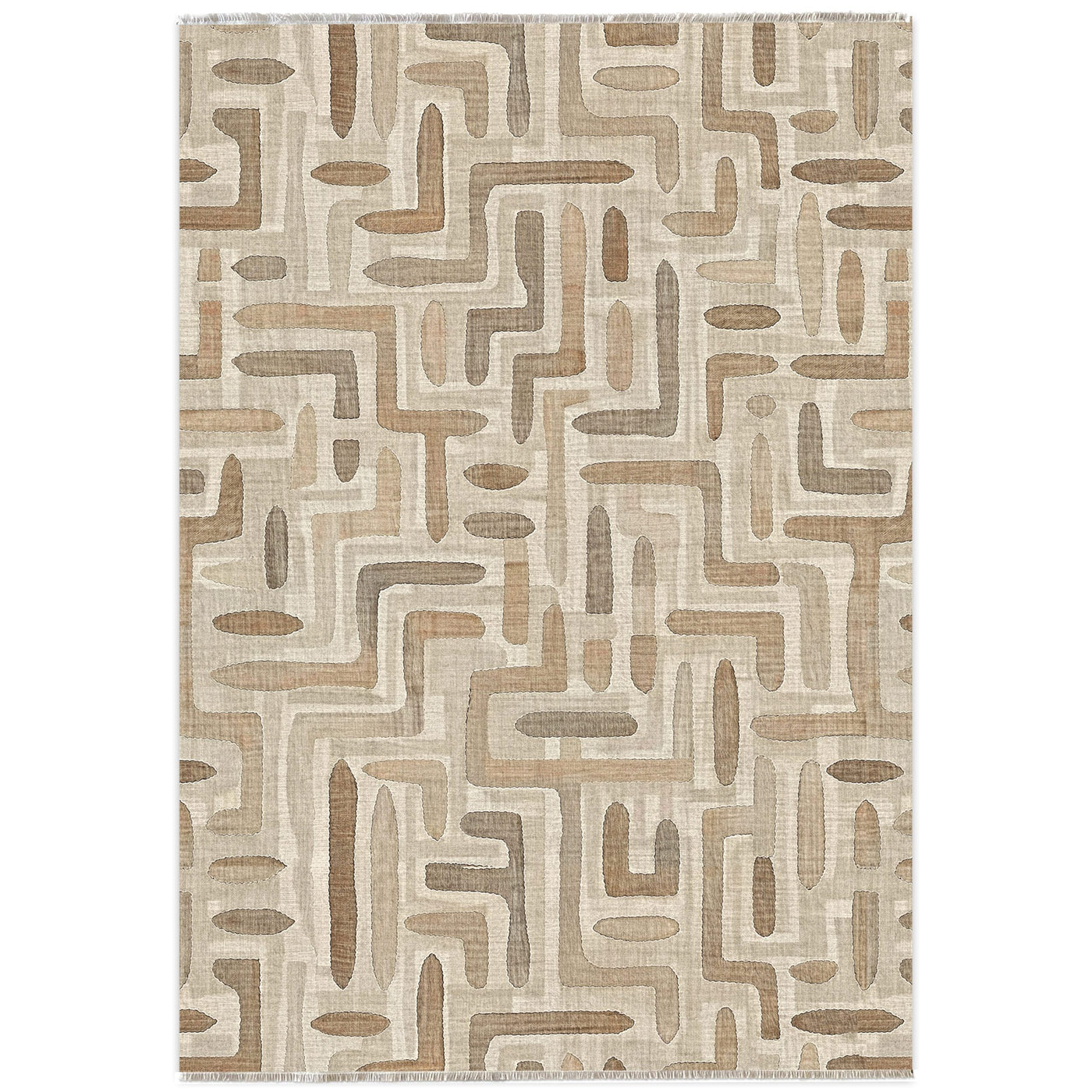 RW7004 washable chenille area rug viewed from above