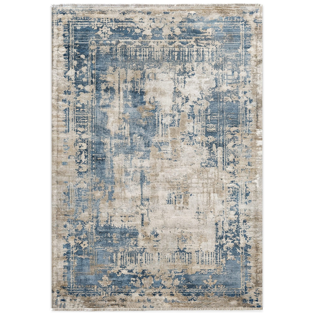 RW7007 washable chenille area rug viewed from above