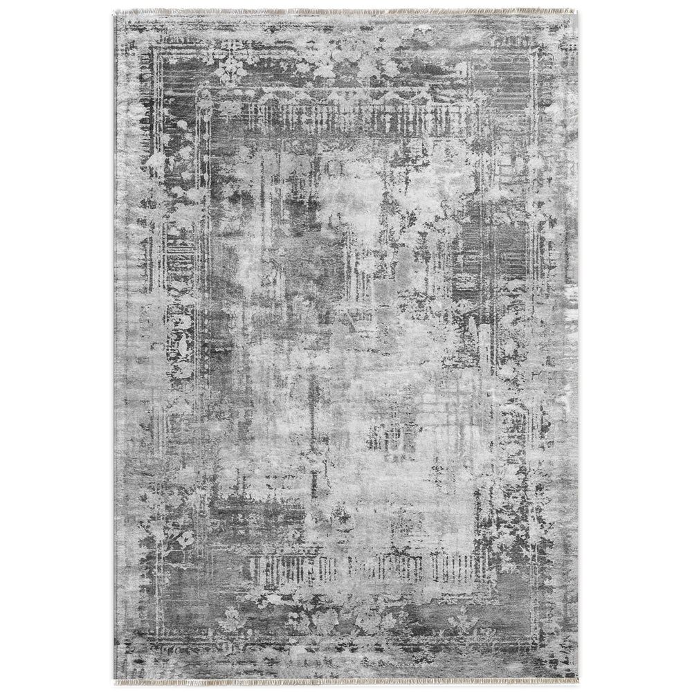 RW7012 washable chenille area rug viewed from above