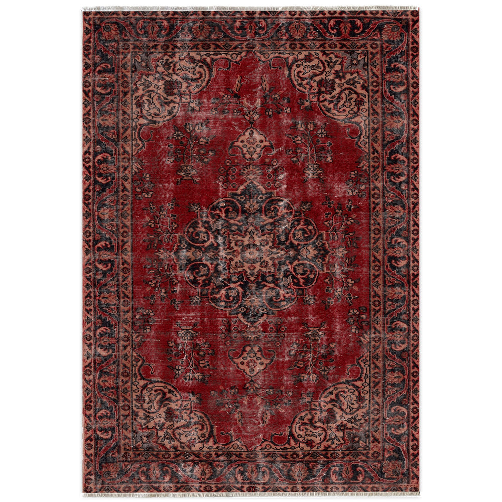 RW7016 washable chenille area rug viewed from above