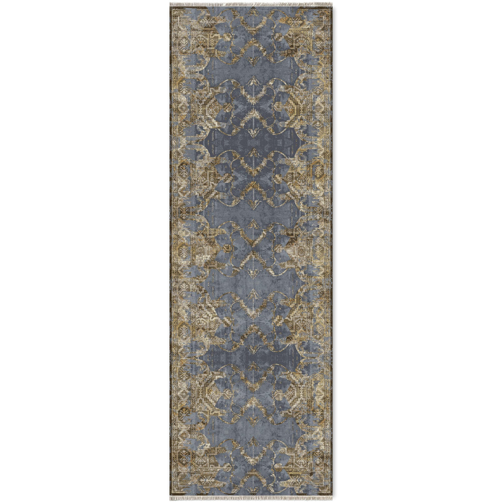RW7022 washable chenille area rug viewed from above