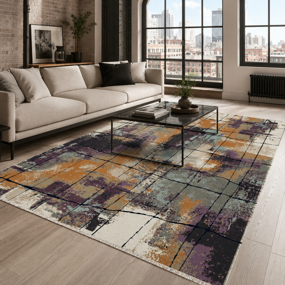 RW7030 washable chenille area rug