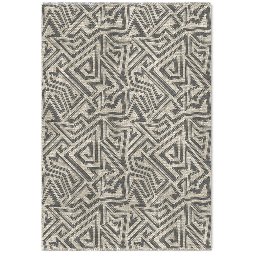 RW7038 washable chenille area rug viewed from above