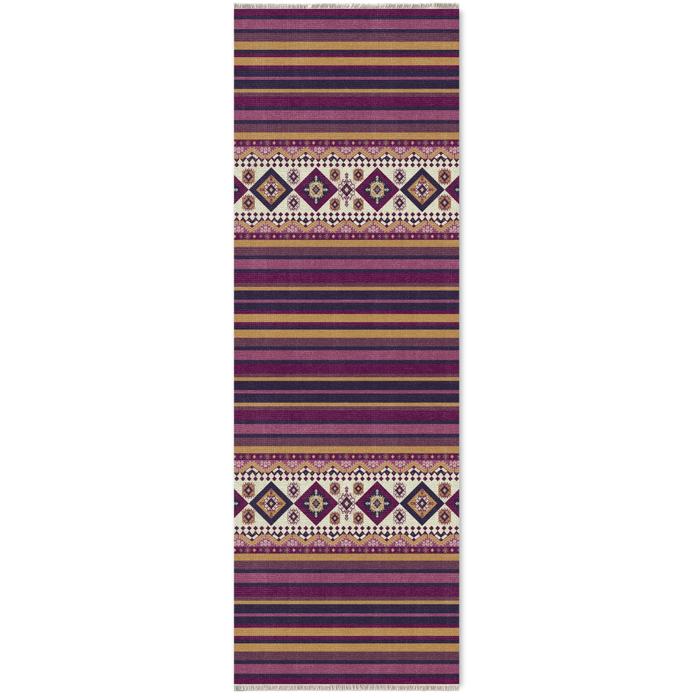 RW7040 washable chenille area rug viewed from above