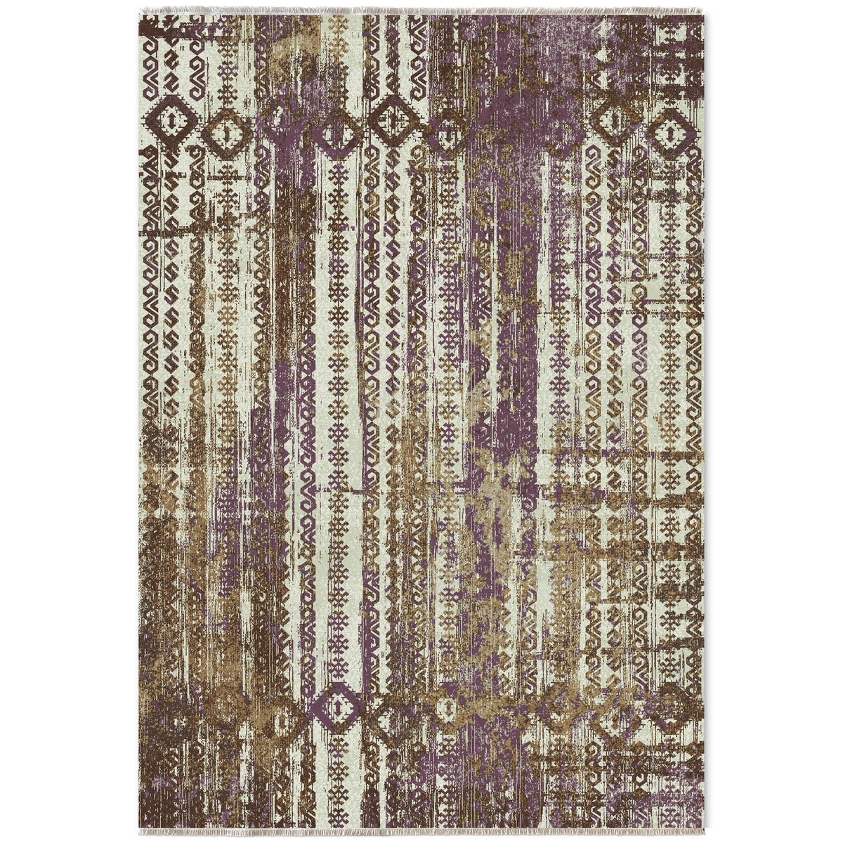 RW7041 washable chenille area rug viewed from above