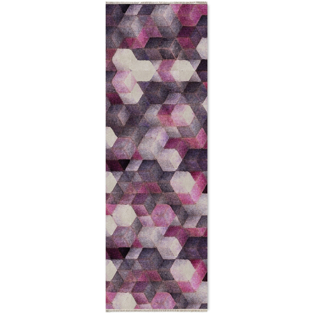 RW7045 washable chenille area rug viewed from above