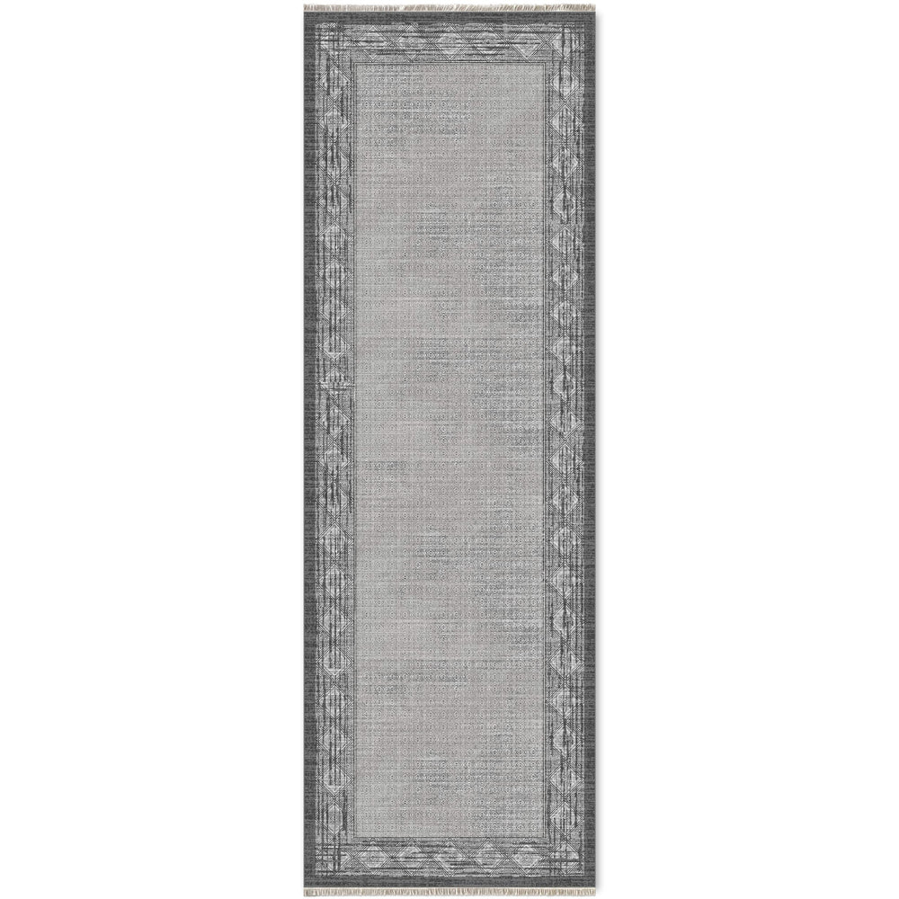 RW7053 washable chenille area rug viewed from above