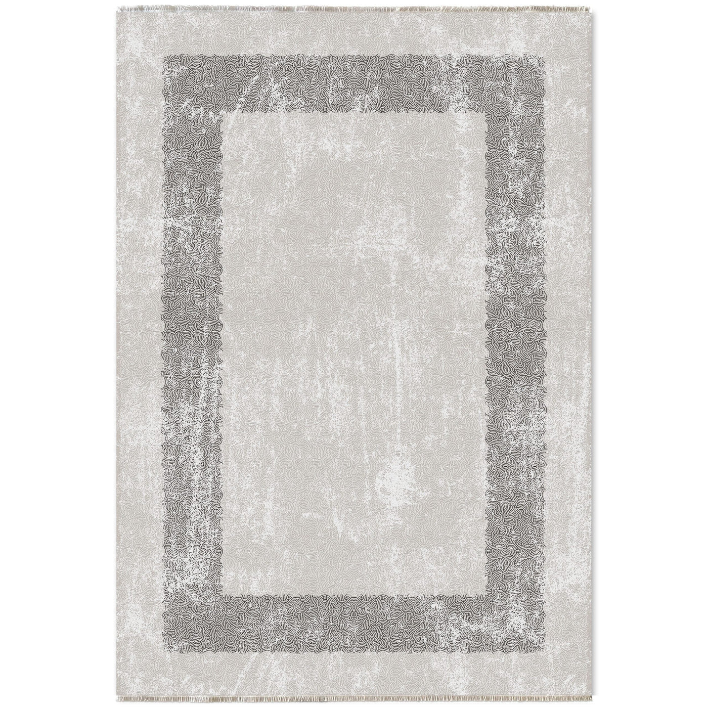 RW7074 washable chenille area rug viewed from above