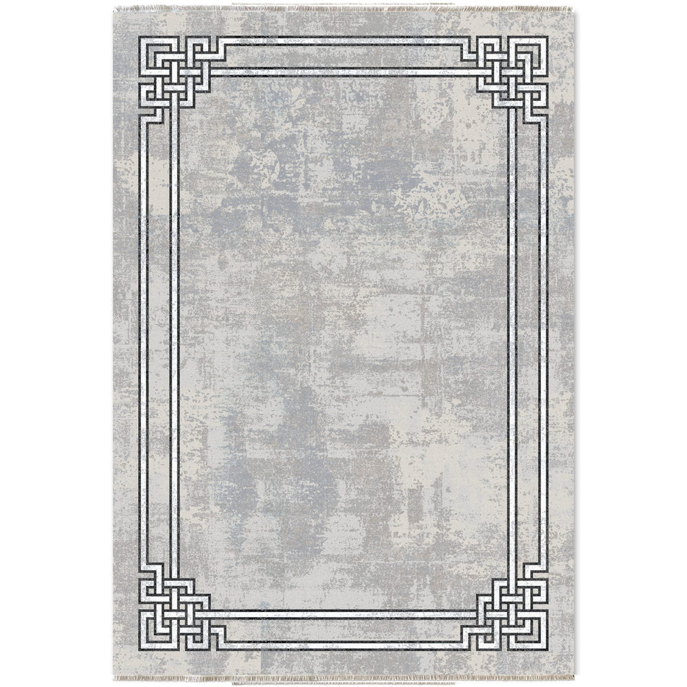 RW7076 washable chenille area rug viewed from above