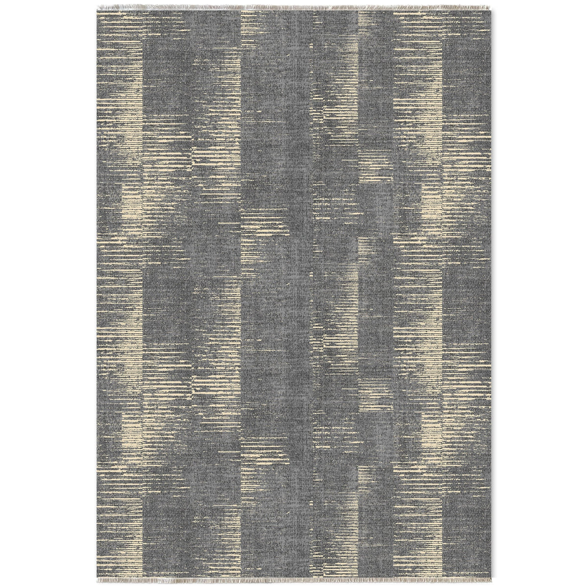 RW7079 washable chenille area rug viewed from above