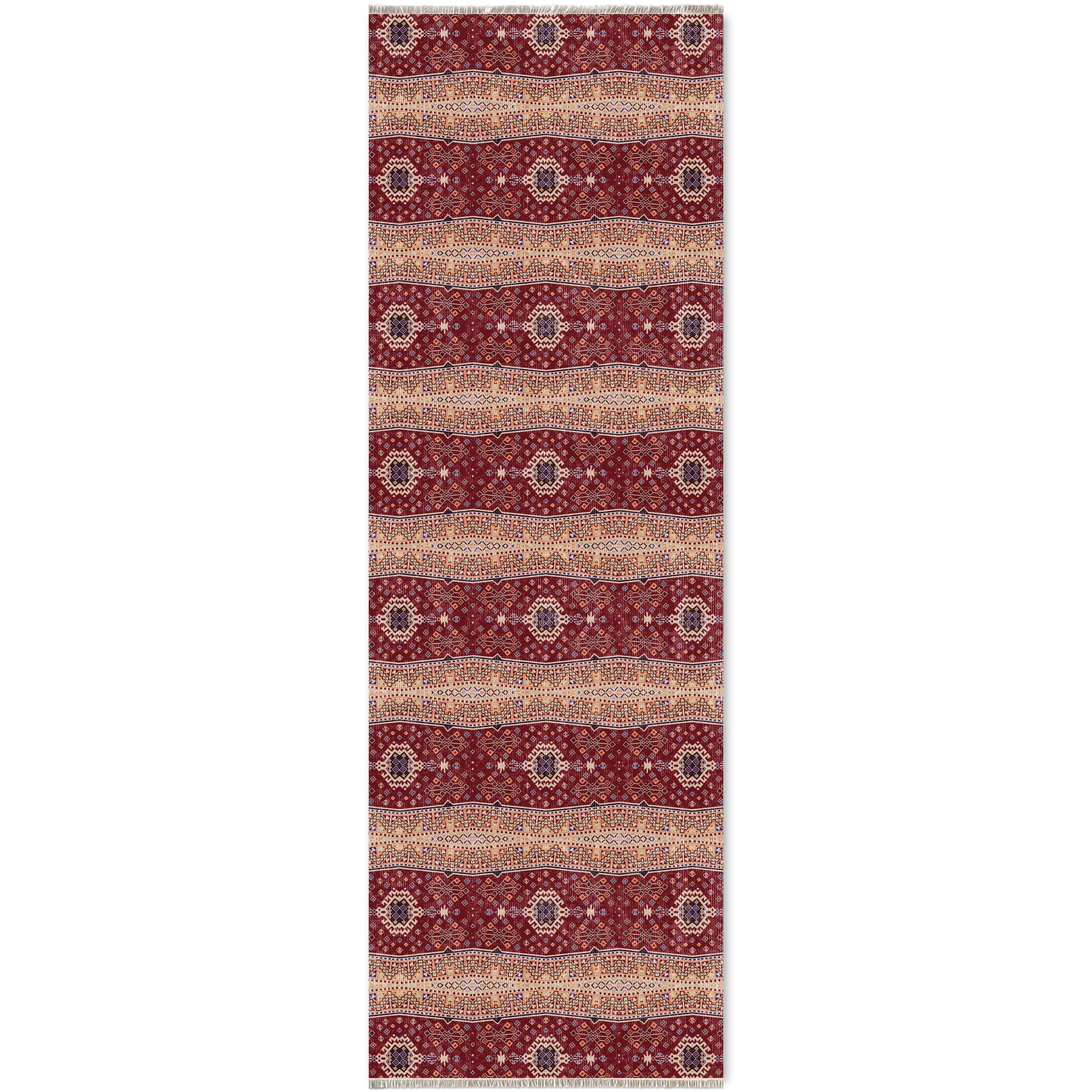 RW7080 washable chenille area rug viewed from above
