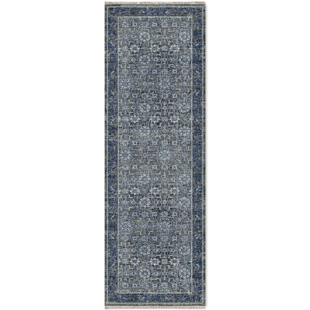RW7082 washable chenille area rug viewed from above
