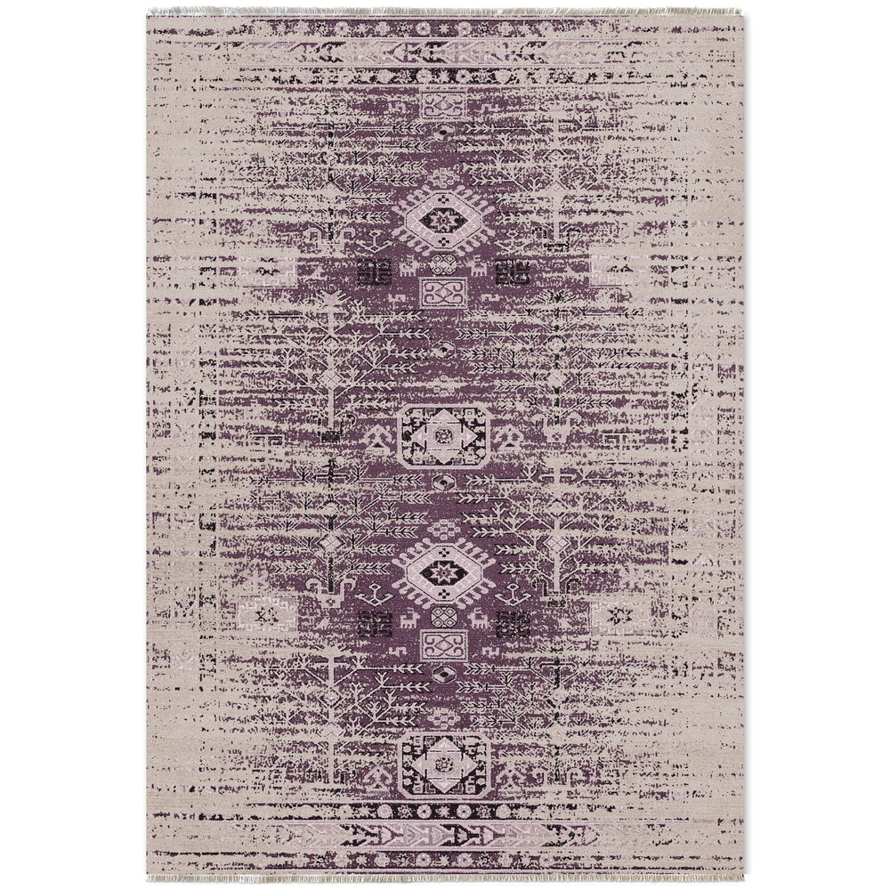 RW7085 washable chenille area rug viewed from above